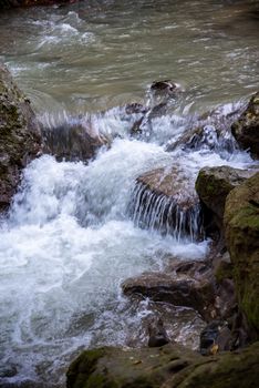 Ponte del Toro Marmore waterfall in Valnerina Umbria