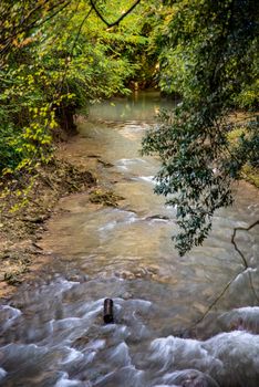 Ponte del Toro Marmore waterfall in Valnerina Umbria