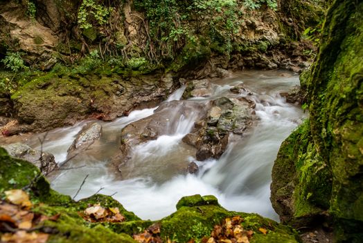 Ponte del Toro Marmore waterfall in Valnerina Umbria