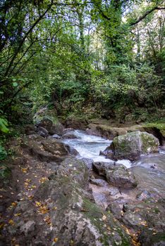 Ponte del Toro Marmore waterfall in Valnerina Umbria