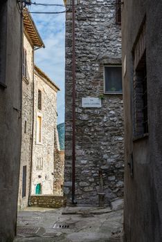 PORTARIA, ACQUASPARTA, UMBRIA 05 09 2020:INTERNAL STREETS OF THE COUNTRY