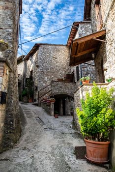 PORTARIA, ACQUASPARTA, UMBRIA 05 09 2020:INTERNAL STREETS OF THE COUNTRY