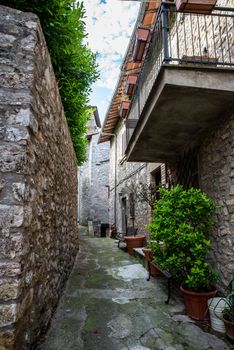 PORTARIA, ACQUASPARTA, UMBRIA 05 09 2020:INTERNAL STREETS OF THE COUNTRY