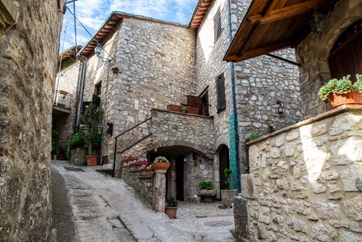 PORTARIA, ACQUASPARTA, UMBRIA 05 09 2020:INTERNAL STREETS OF THE COUNTRY