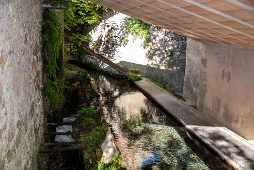 old fountain inside the village of stifone where they washed their clothes