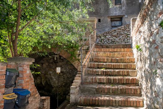 staircase leading to the stifone fountain where they washed their clothes