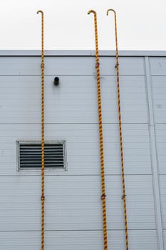 part of the roof of an industrial building with elements of fire infrastructure