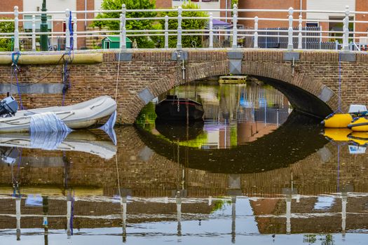 typical view in a suburb of the city of alkmaar netherlands holland