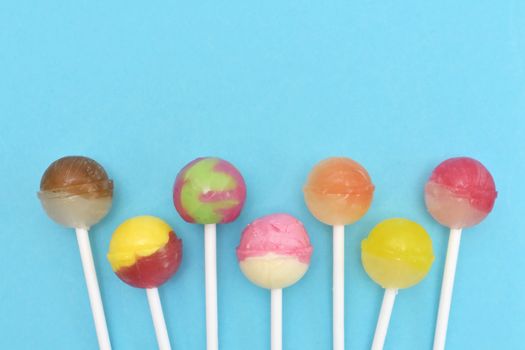 Abstract Colorful Lollipop Candy On Stick