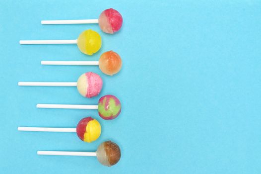 Abstract Colorful Lollipop Candy On Stick