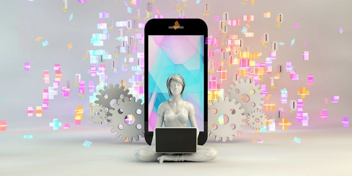 Successful Entrepreneur as a Creative Talent Business Concept