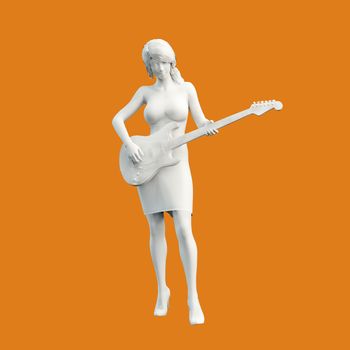 Guitar Player Musician Playing in Concert Concept
