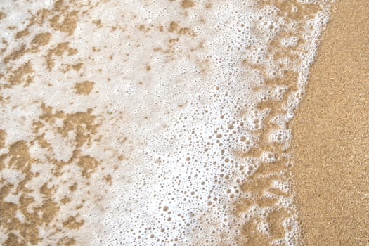 Bubble of Sea wave on the beach