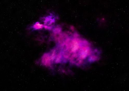 Star field in space a nebulae and a gas congestion. Elements of this image furnished by NASA . 3D rendering