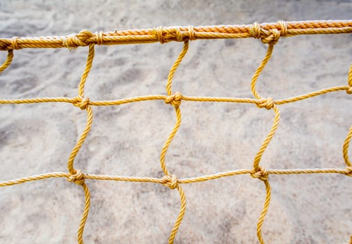 Mesh net of beach volleyball