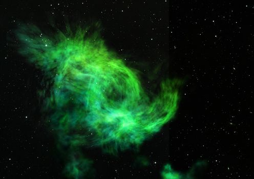 Star field in space a nebulae and a gas congestion. "Elements of this image furnished by NASA". 3D rendering