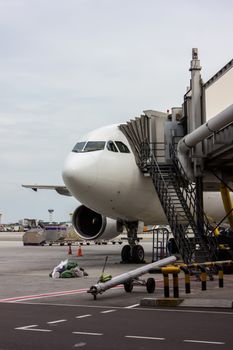 Plane at international airport