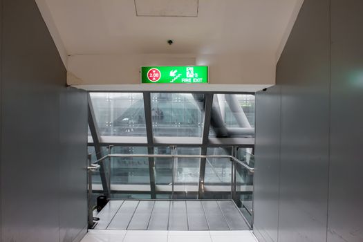 exit hallway fire security