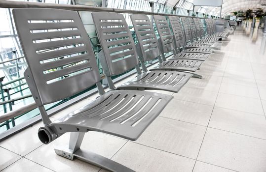 Chair public in building furniture