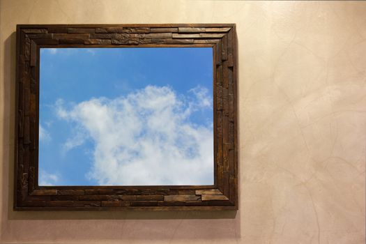 Picture frame Wall design sky