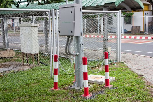 poles Rounding defense steel  safety