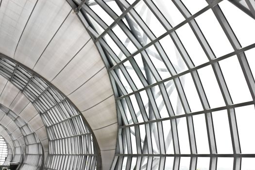 building roof at airport inside