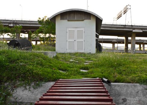 door with electricity house station security lock