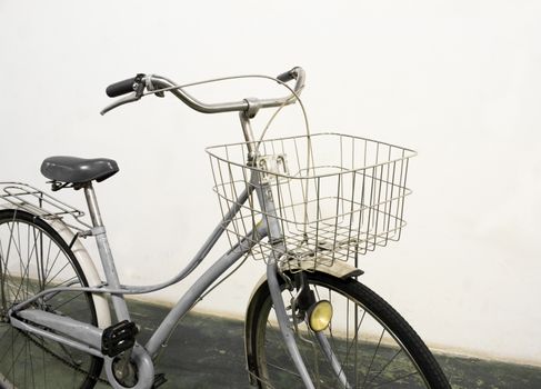 vintage bicycle white background