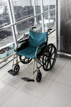 Wheelchair service in airport terminal