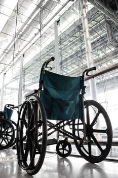 Wheelchair service in airport terminal