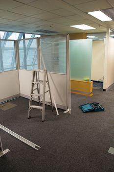 Modern office interior build Partition