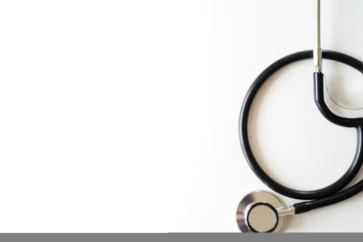stethoscope on white background. Healthcare and medicine concept
