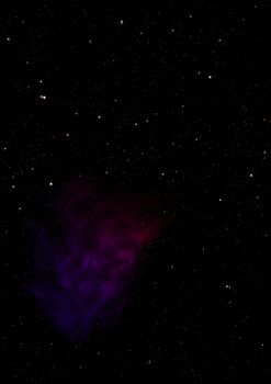 Star field and distant cold space nebula. "Elements of this image furnished by NASA".