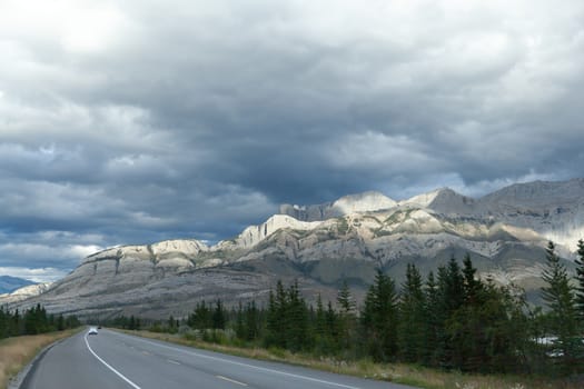 Canadian Rockies on highway 93, Jasper National Park, Alberta