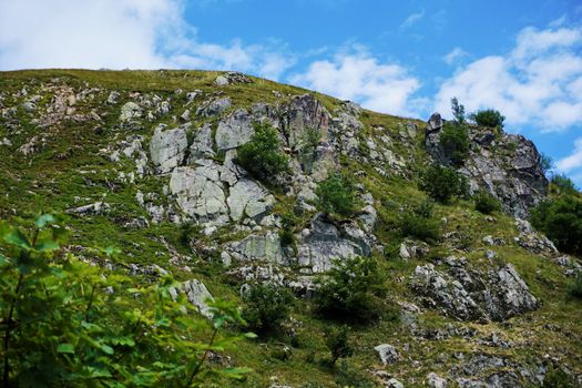 Le Hohneck mountain between the departments of Vosges and Haut-Rhin, France