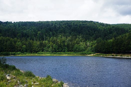 The beautiful Lac de la Lauch located in the Vosges, France