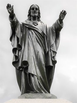 Gigantic statue of Jesus spotted over the town of La Bresse, France