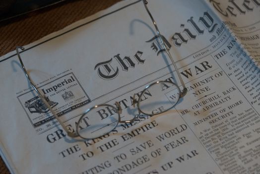 Newspaper Headline - Great Britain at War