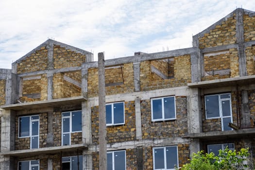 Limestone limestone houses. Building material is limestone.