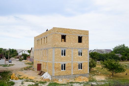 Limestone limestone houses. Building material is limestone.