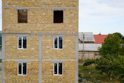 Limestone limestone houses. Building material is limestone.