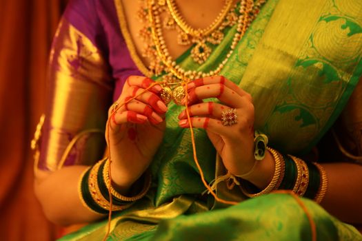Traditional Hindu wedding ceremony