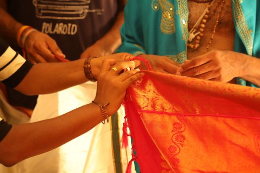 Traditional Hindu wedding ceremony