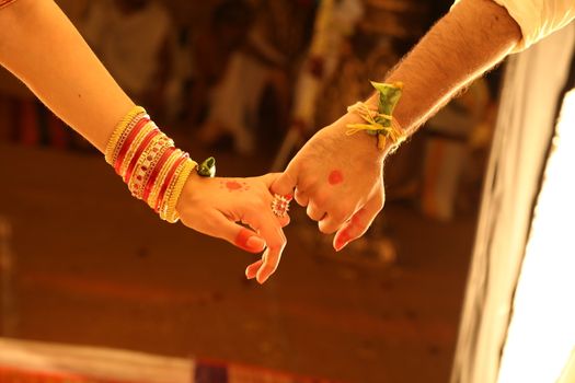 Traditional Hindu wedding ceremony