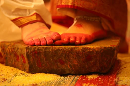 Traditional Hindu wedding ceremony