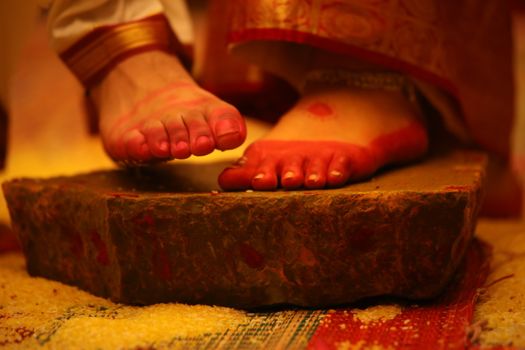 Traditional Hindu wedding ceremony