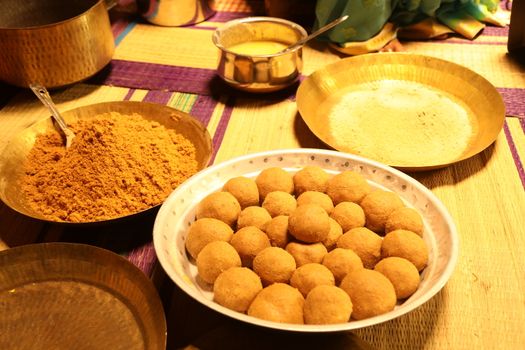 Indian Sweets Closeup