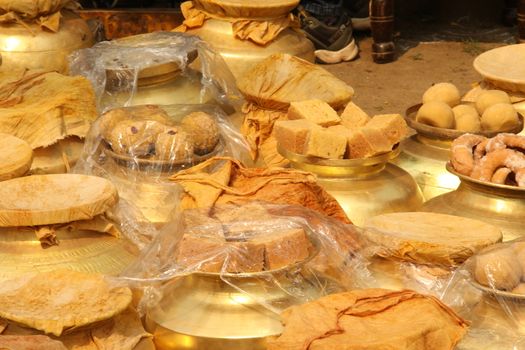Indian Sweets Closeup