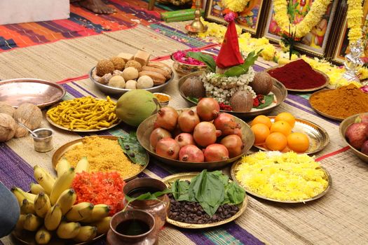 Traditional Hindu wedding ceremony