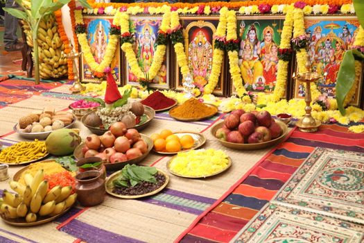 Traditional Hindu wedding ceremony